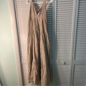Free People Tan Maxi Dress